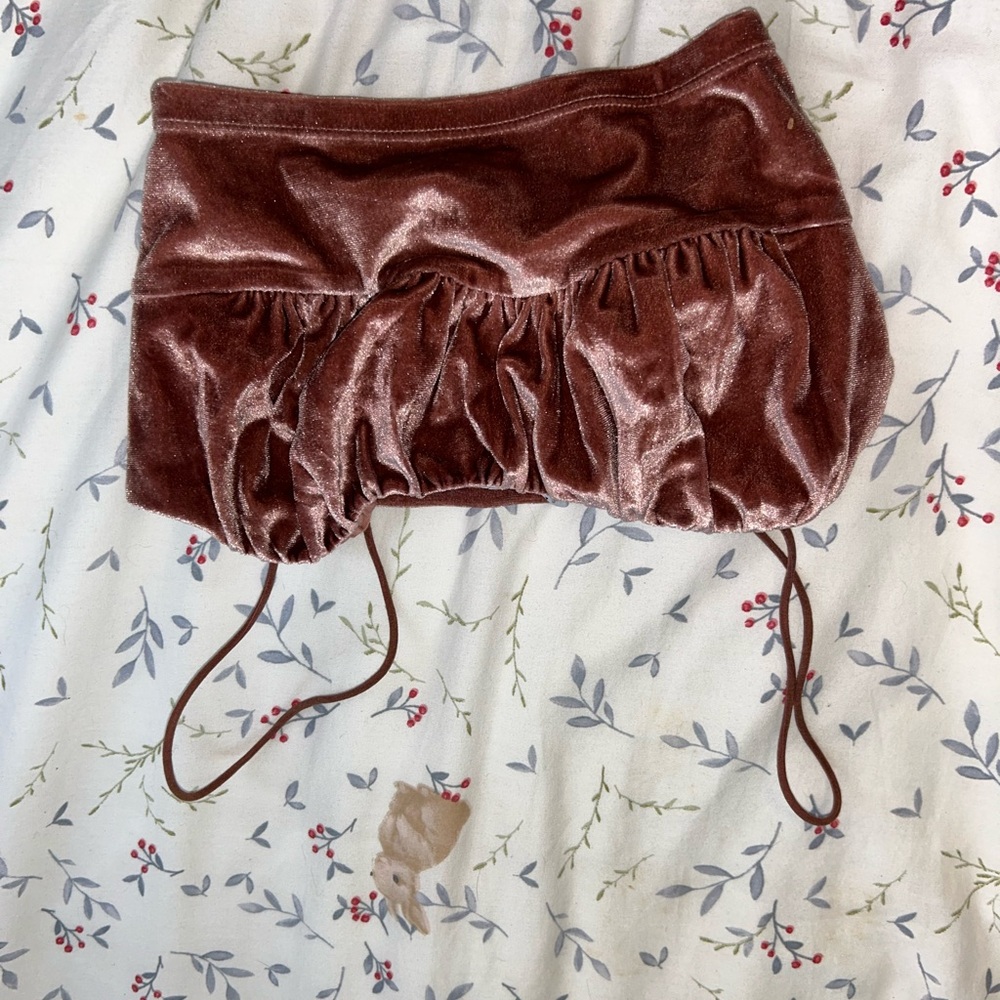 Velvet Ruched Top